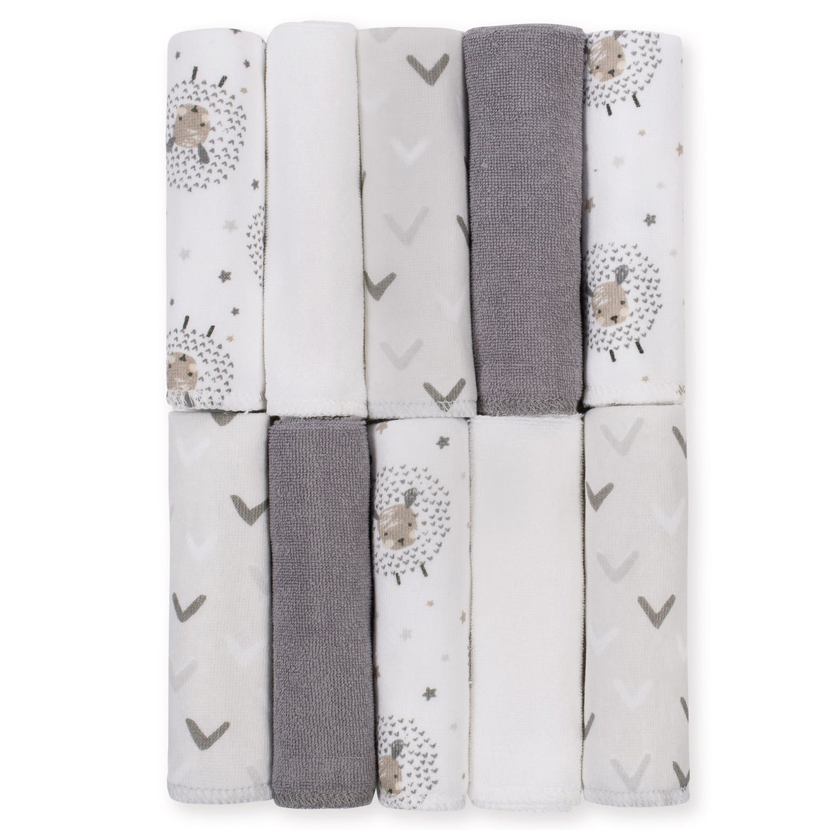 10-Pack Counting Sheep Washcloths