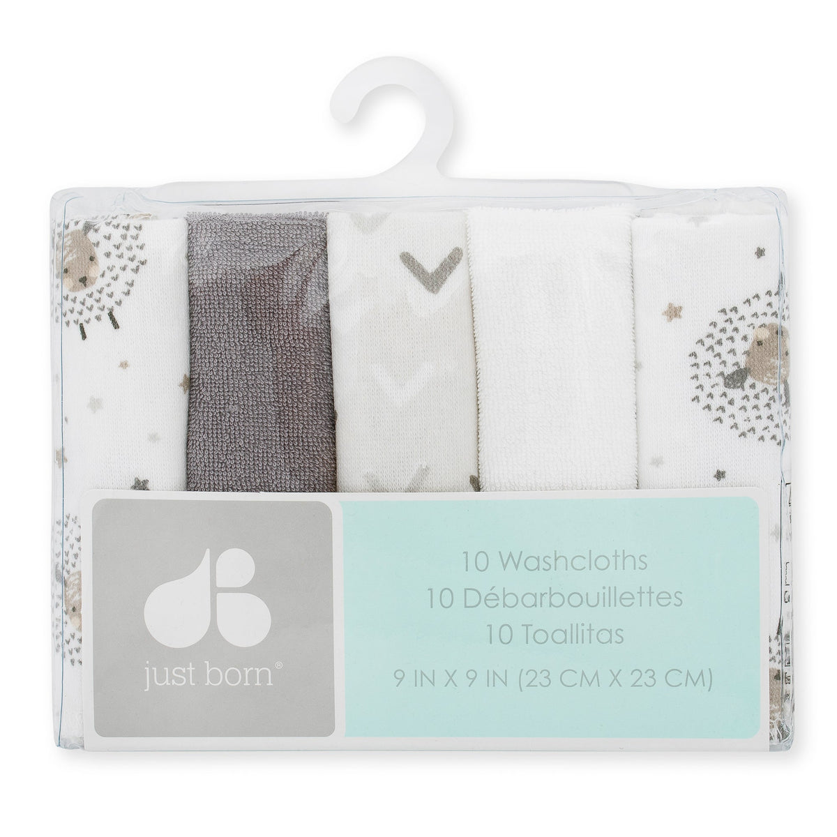 10-Pack Counting Sheep Washcloths, additional view 1