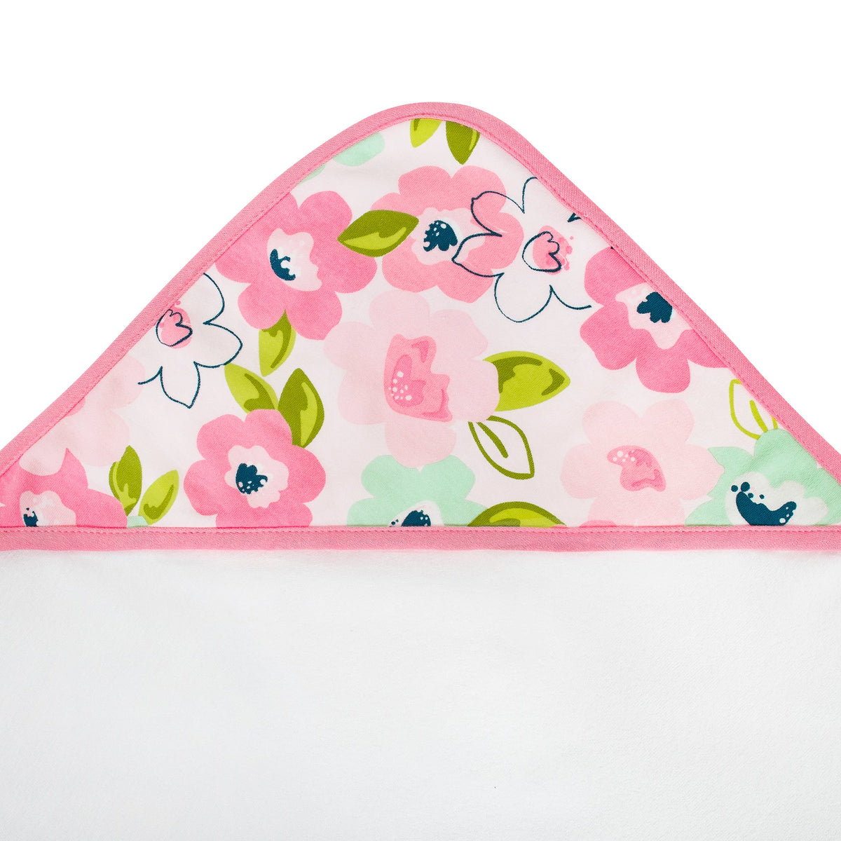 Just Born 2-Pack Baby Girls Blossom Hooded Towels, additional view 2