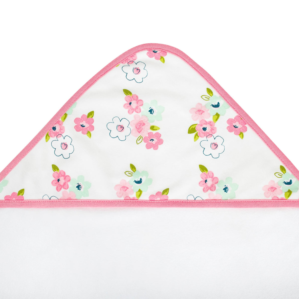 Just Born 2-Pack Baby Girls Blossom Hooded Towels, additional view 3
