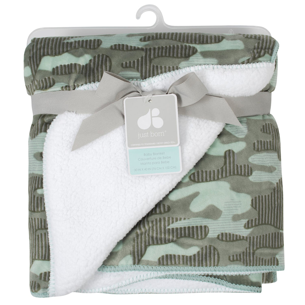 Baby Boys Camo Plush Blanket, additional view 1