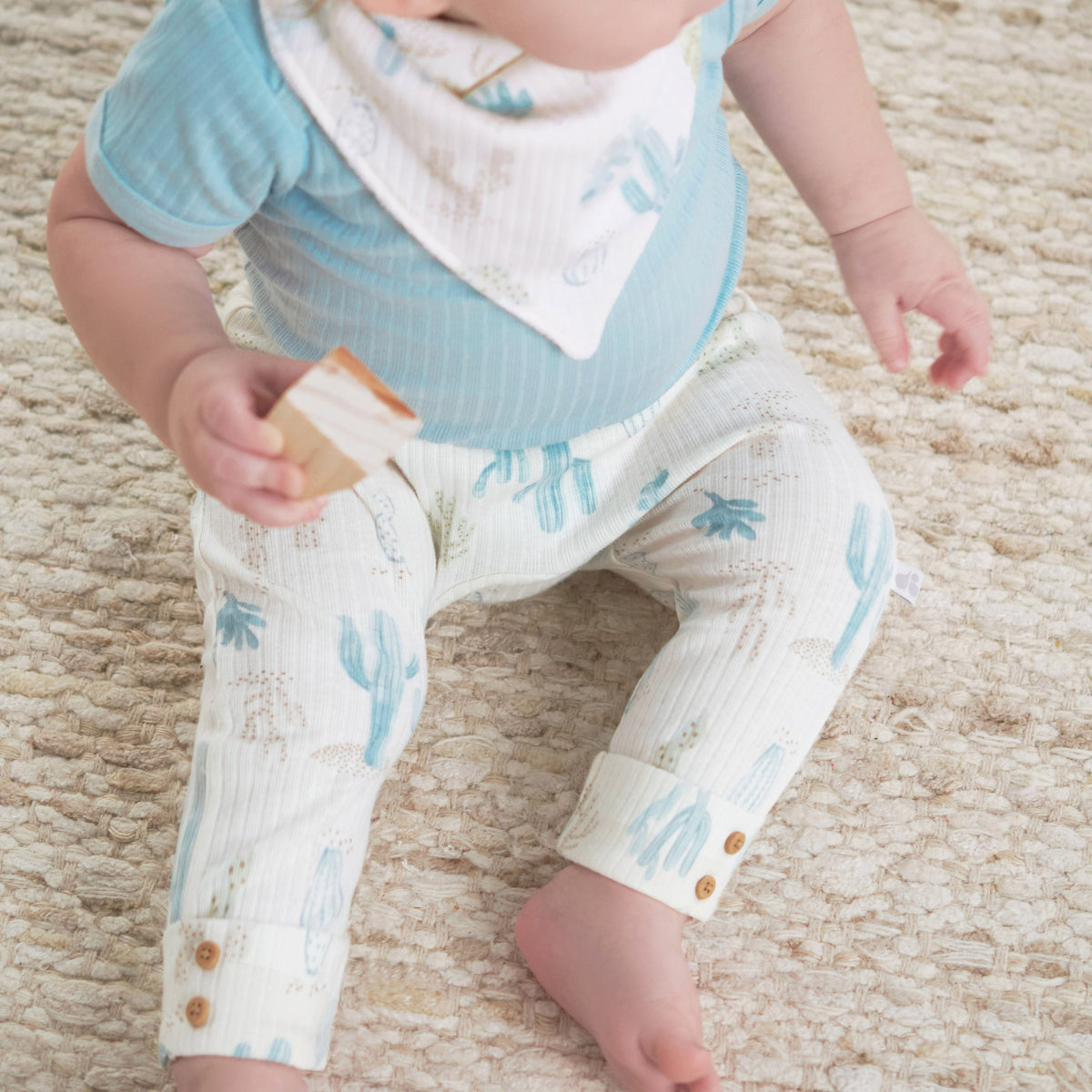 2-Pack Baby Boys Desert Cactus Pants, lifestyle photo 4