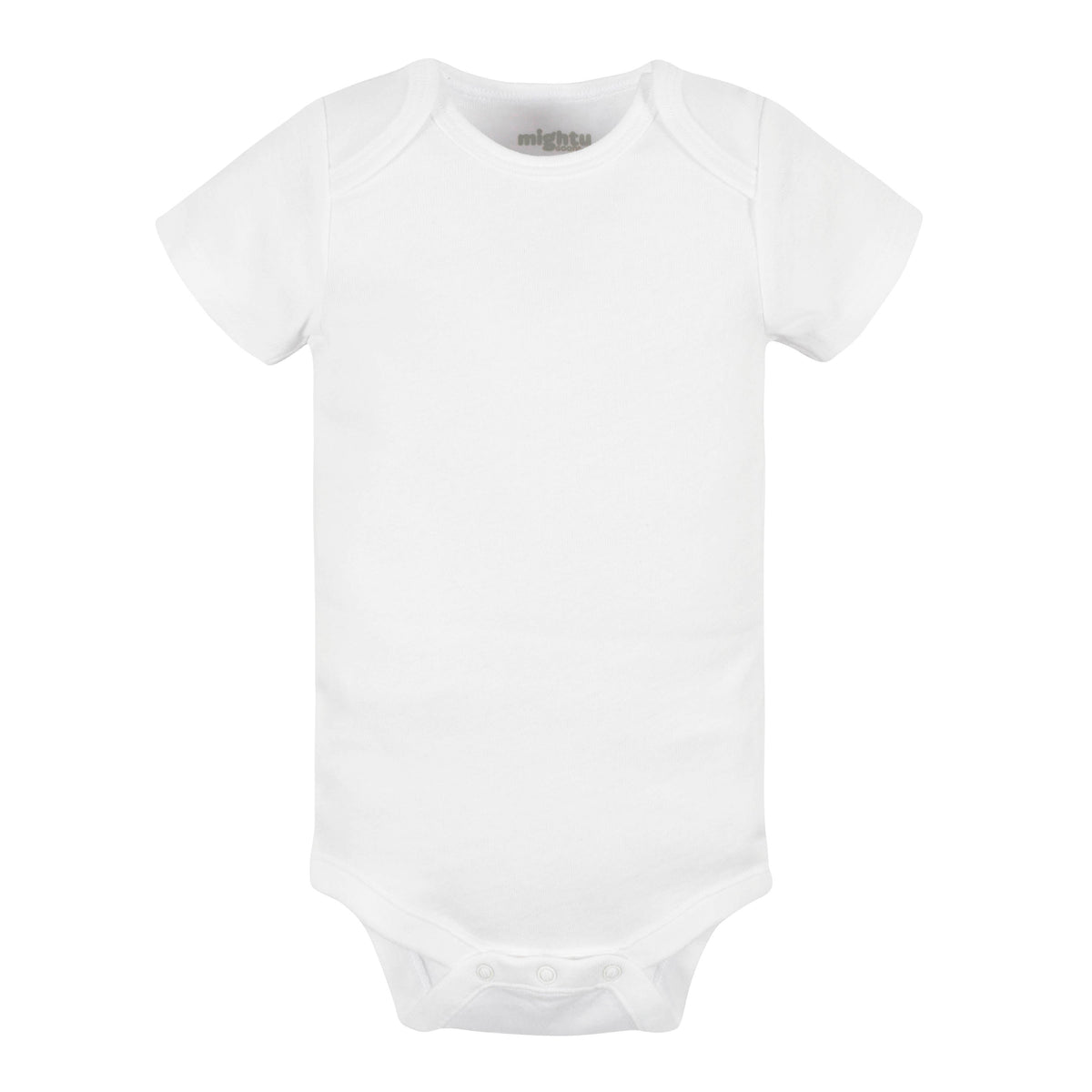 5-Pack Baby Neutral White Short Sleeve Bodysuits, additional view 2
