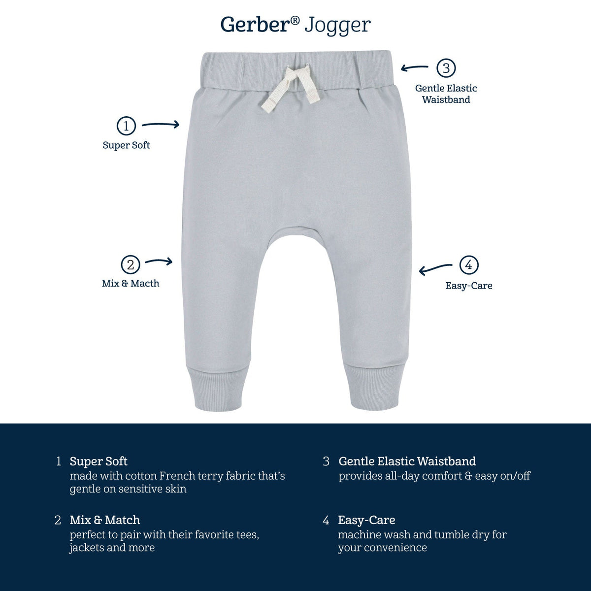 3-Pack Baby and Toddler Boys Camo Premium Jogger, view 8