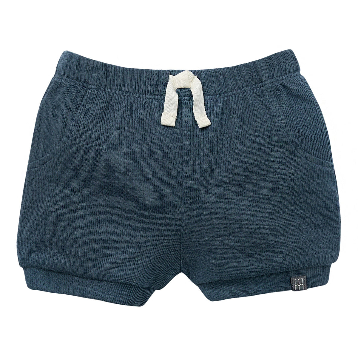 Baby Boys Dk Blue Cuffed Shorts