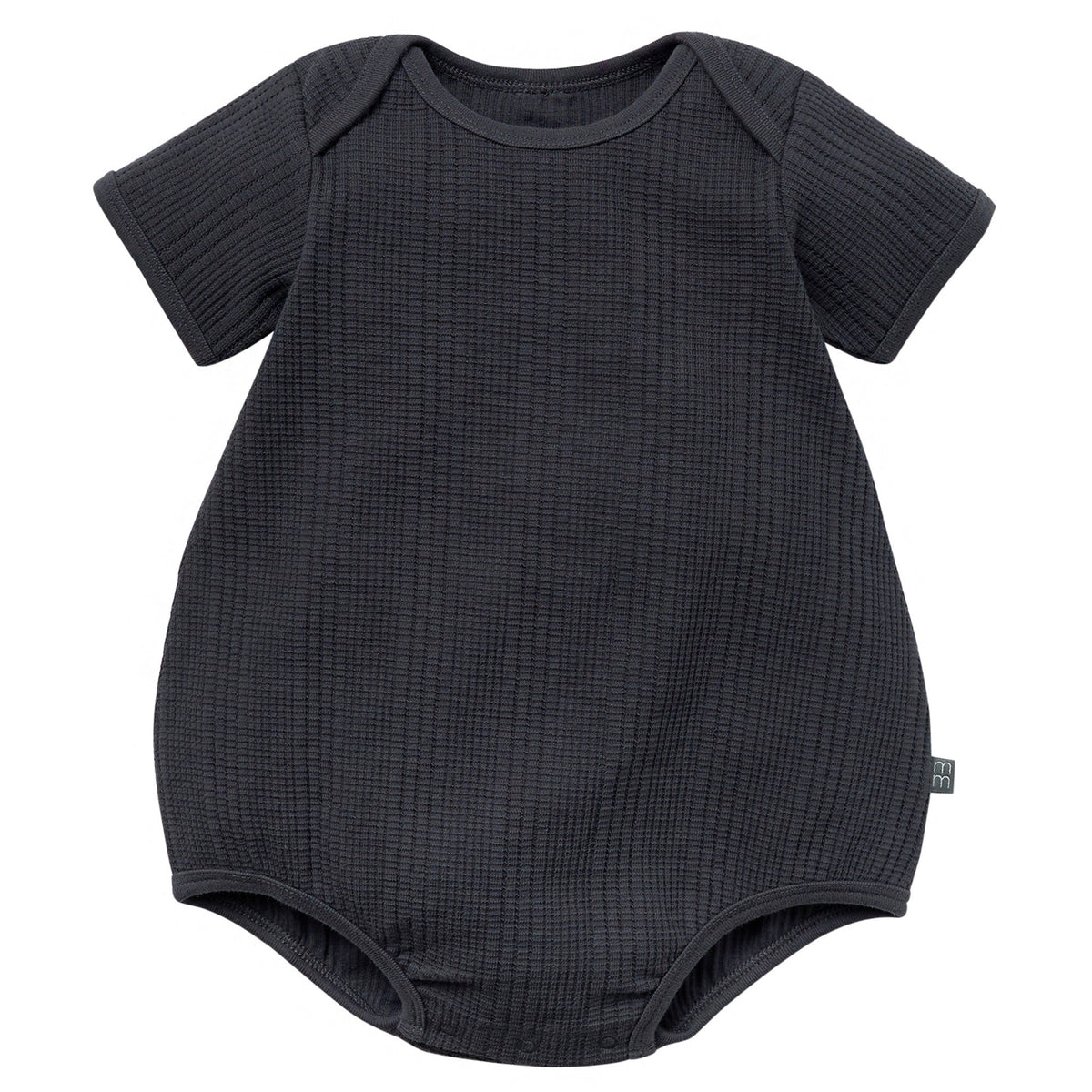 Baby Boys Dk Grey Dumpling Romper