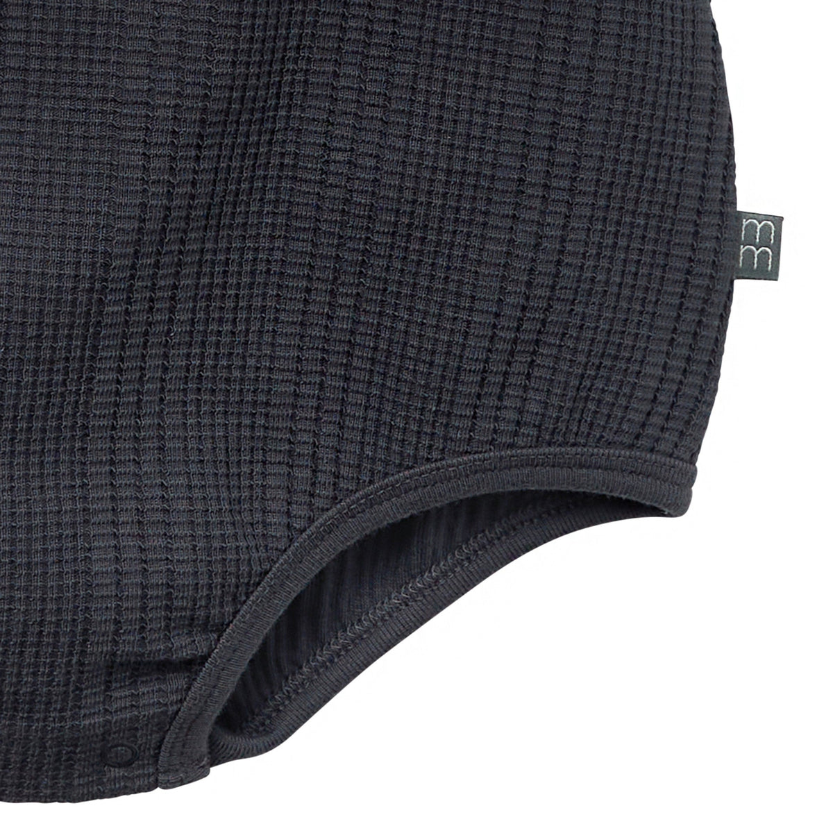 Baby Boys Dk Grey Dumpling Romper, view 4