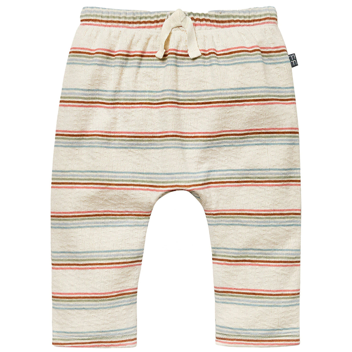 Baby Boys Lt Beige Strip Harem Pants