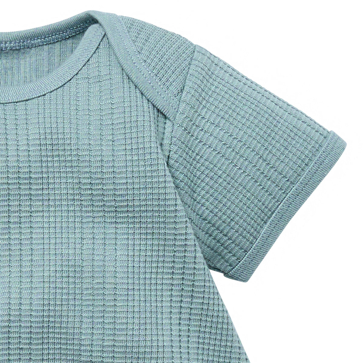 Baby Boys Md Teal Dumpling Romper, view 2