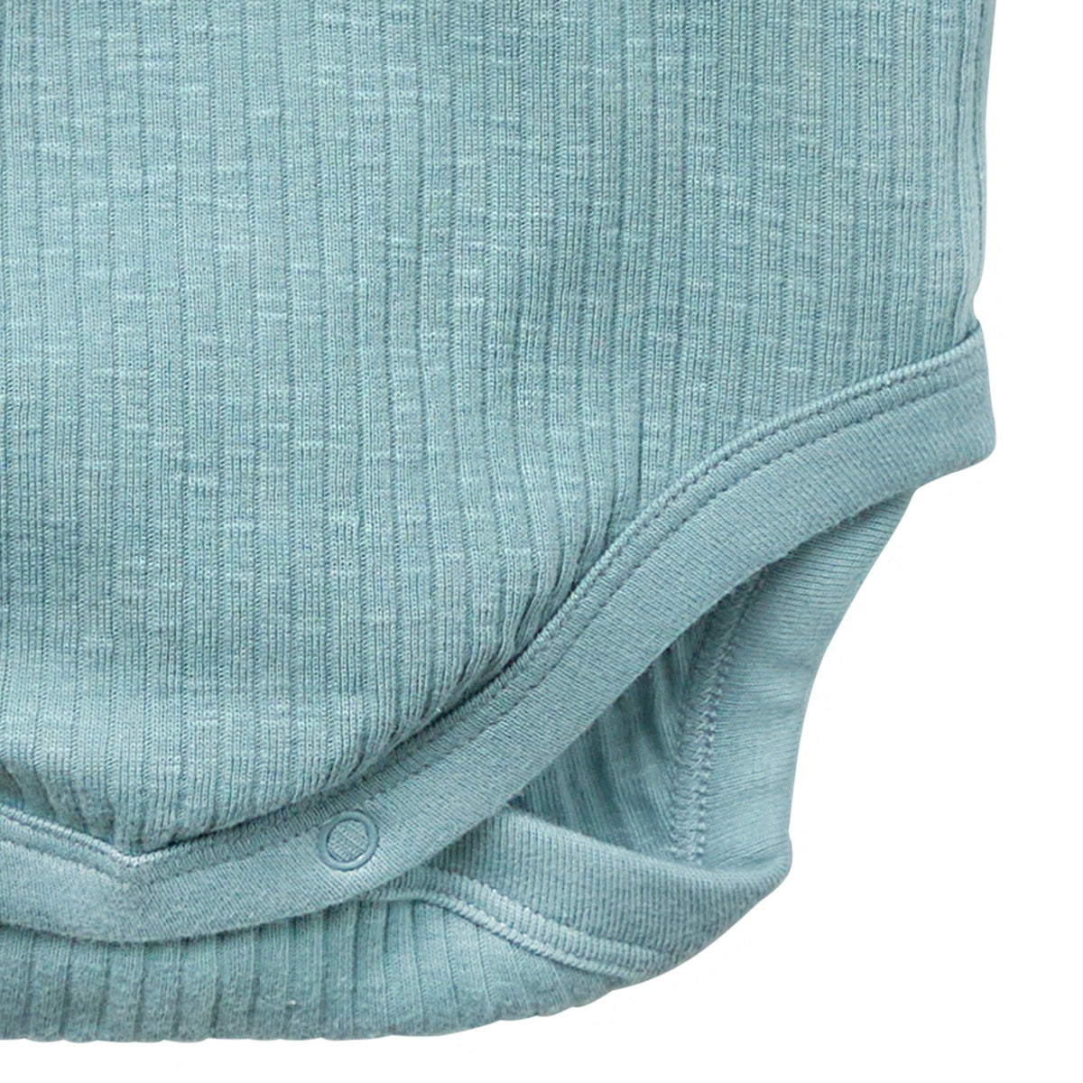 Baby Boys Md Teal Long Sleeve Bodysuit, view 5