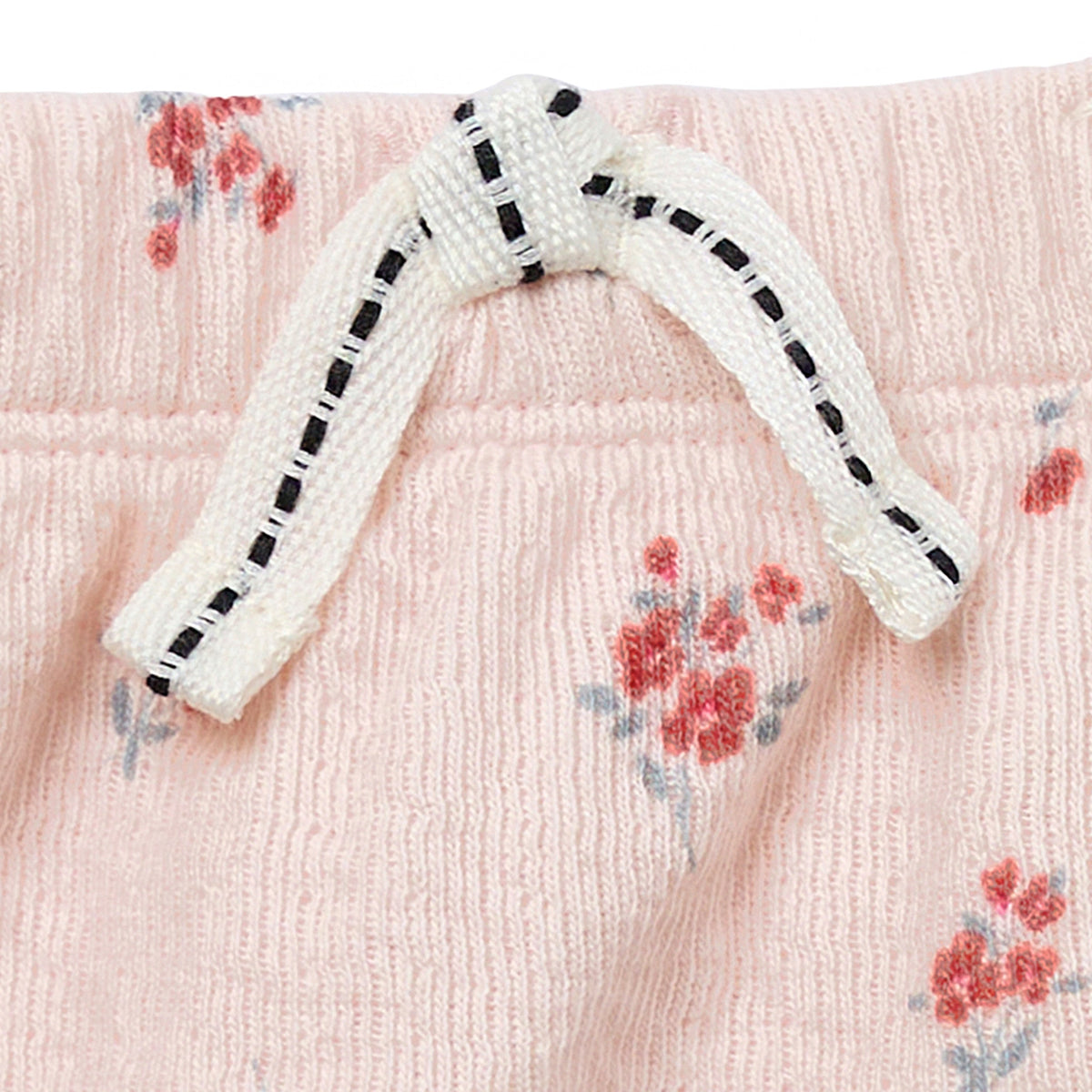 Baby Girls Lt Rose Bouquet Harem Shorts, view 4