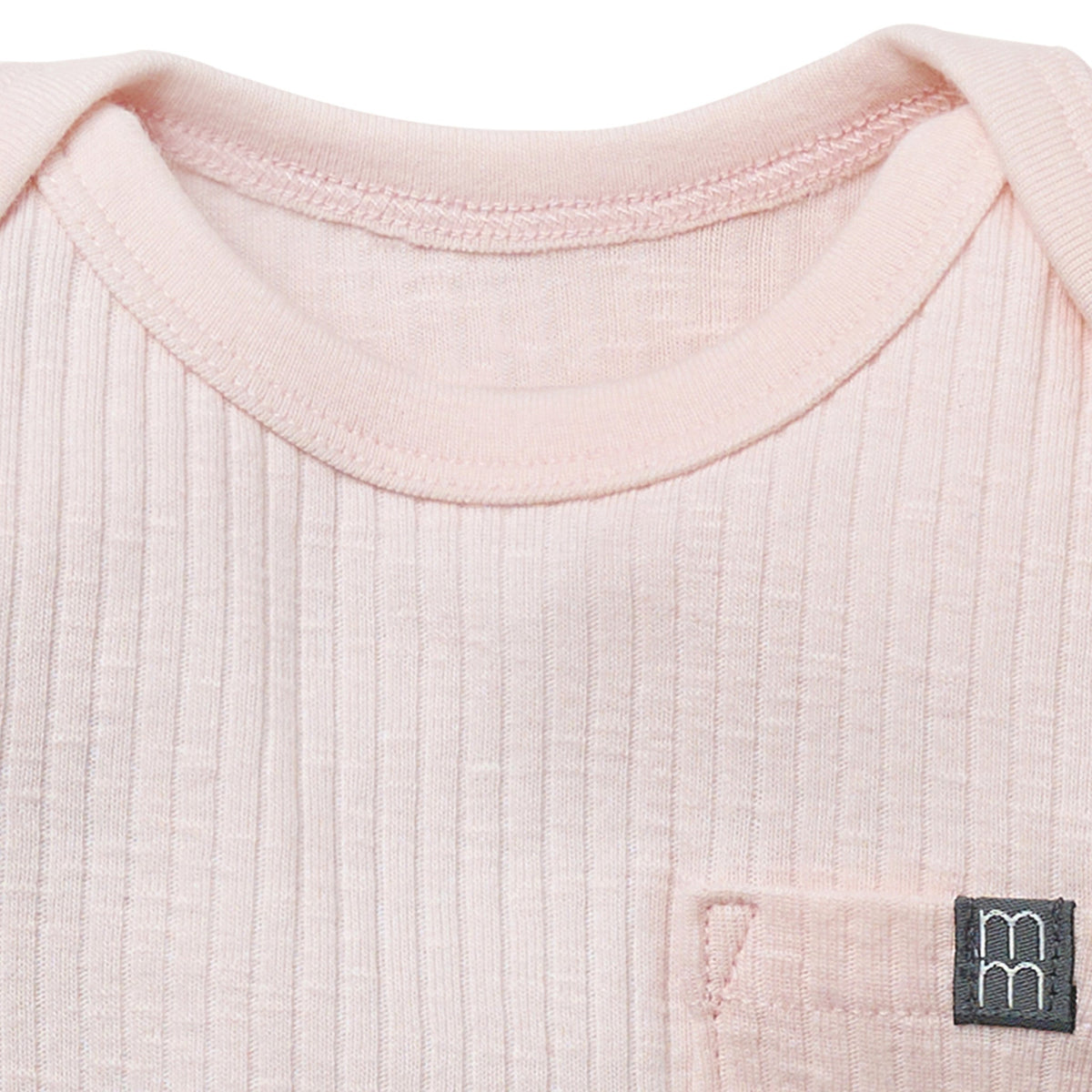 Baby Girls Lt Rose Short Sleeve Bodysuit, view 2