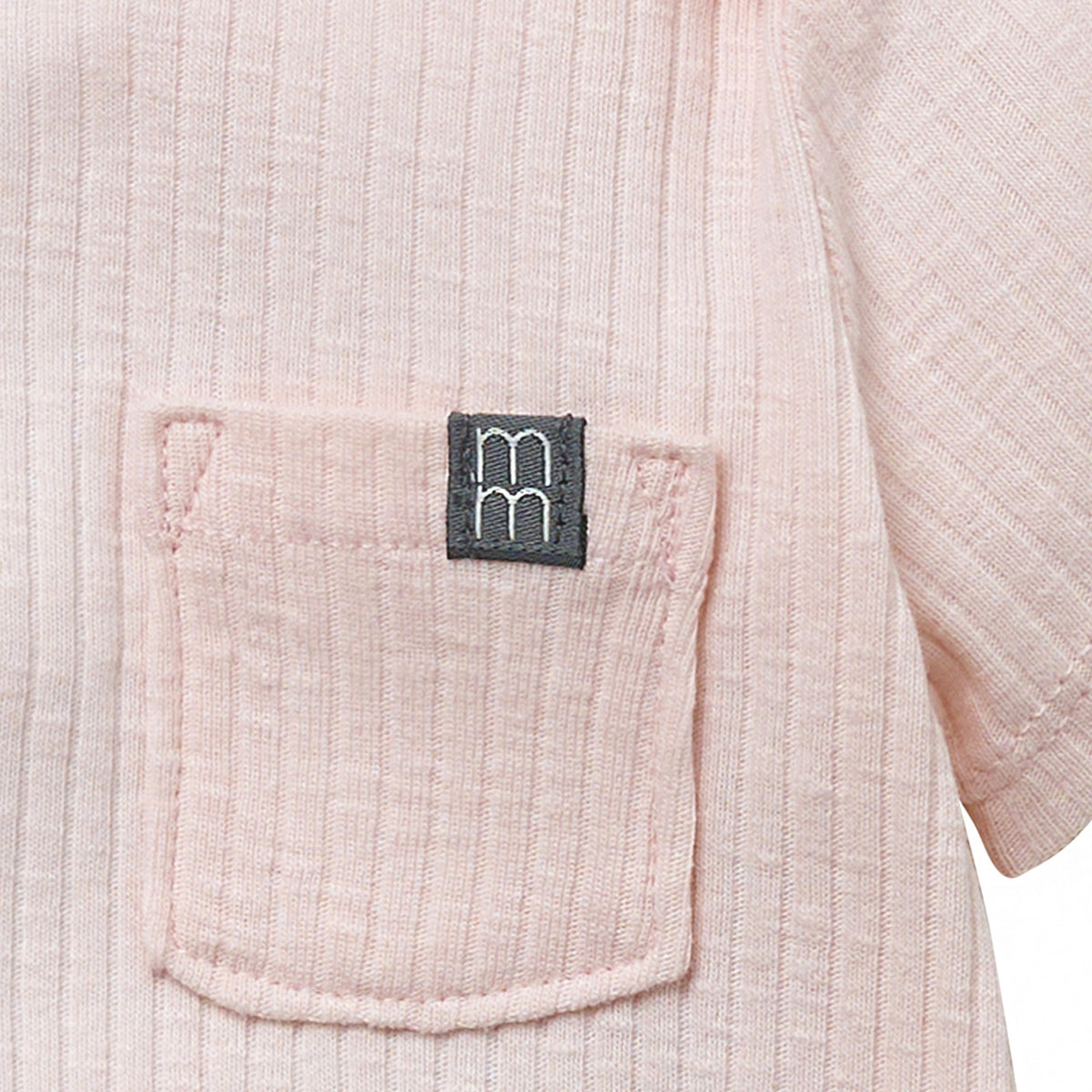 Baby Girls Lt Rose Short Sleeve Bodysuit, view 3