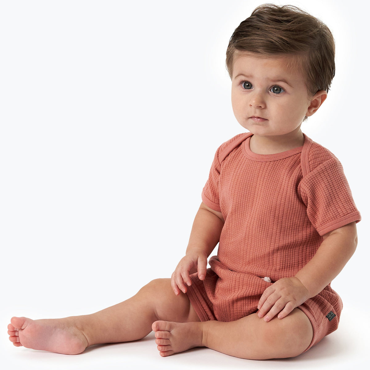 Baby Girls Md Rose Dumpling Romper, view 2