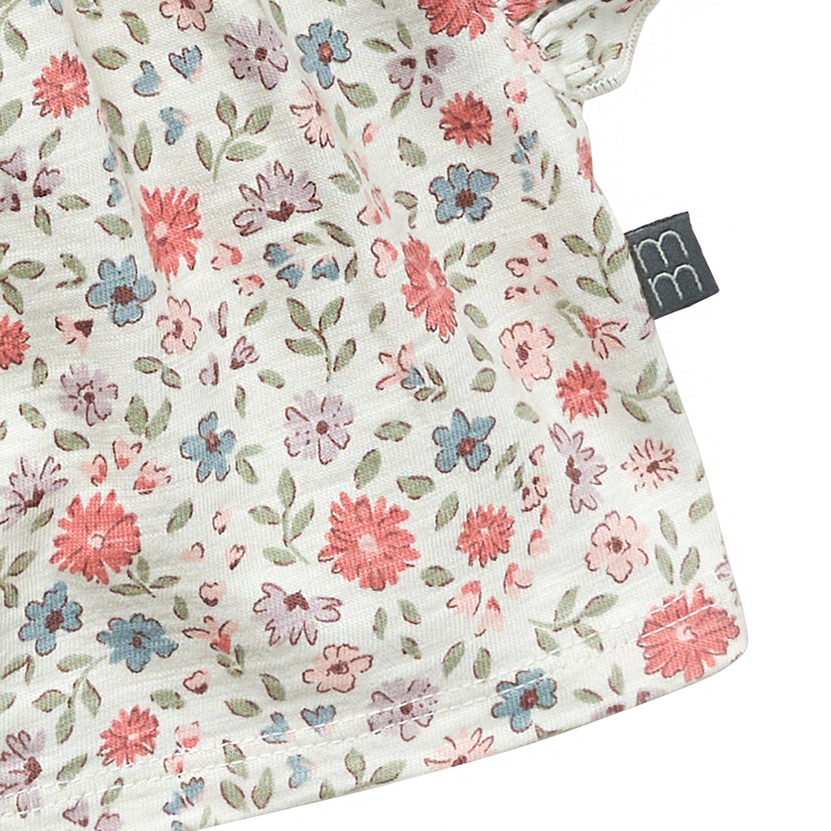 Baby Girls Vanilla Garden Ruffle Sleeve Top, view 5