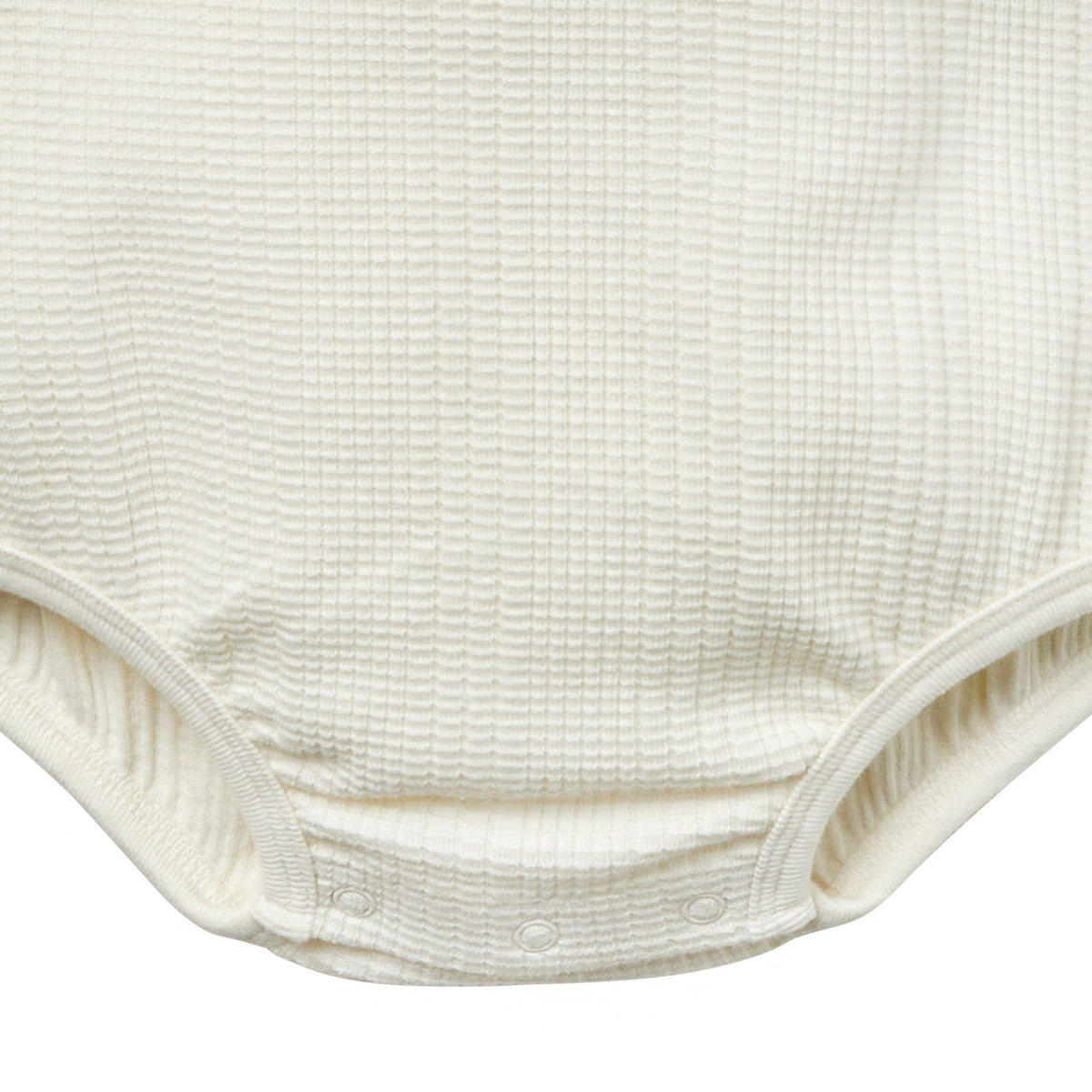 Baby Neutral Ivory Dumpling Romper, view 4