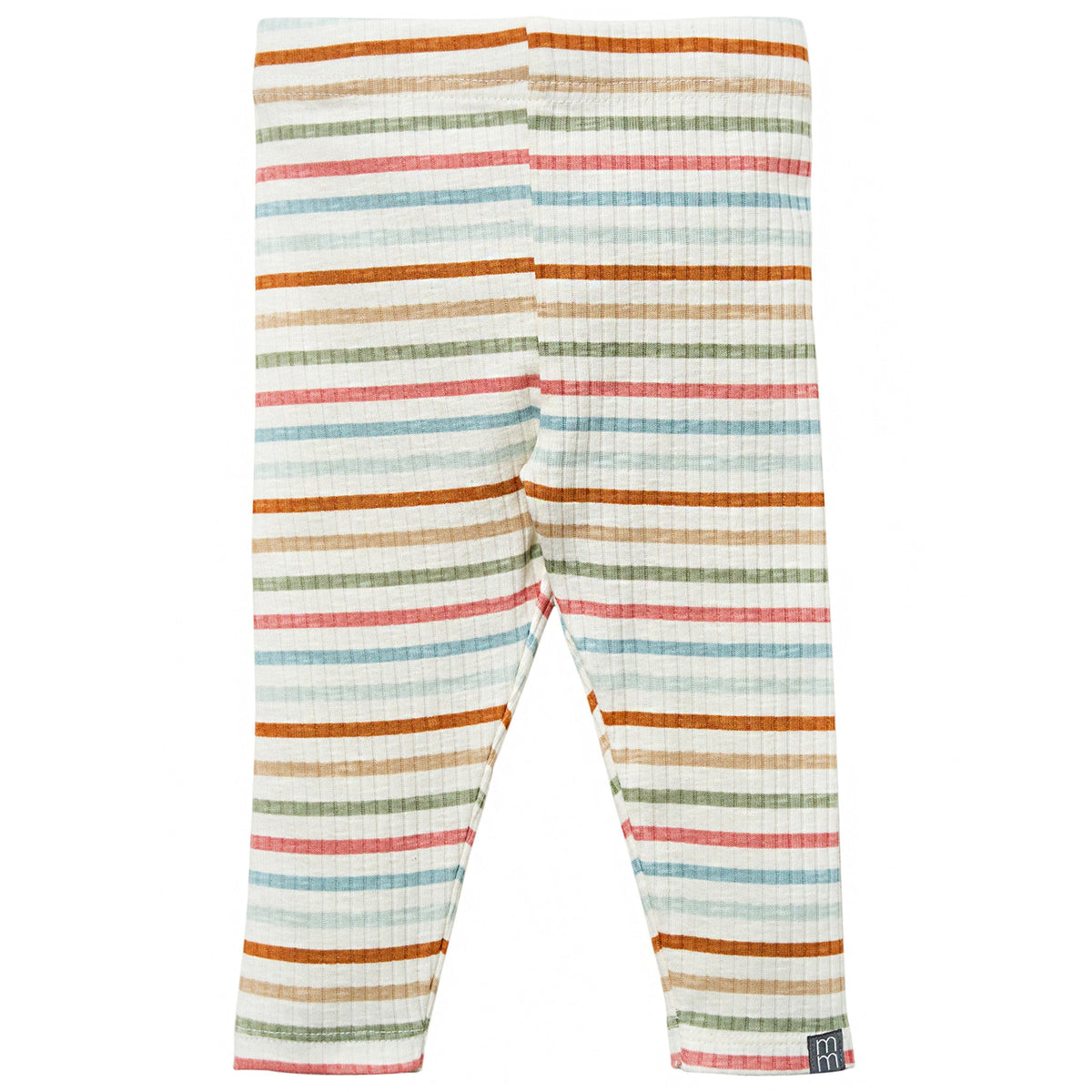 Baby Neutral Ivory Multi-Stripe Legging