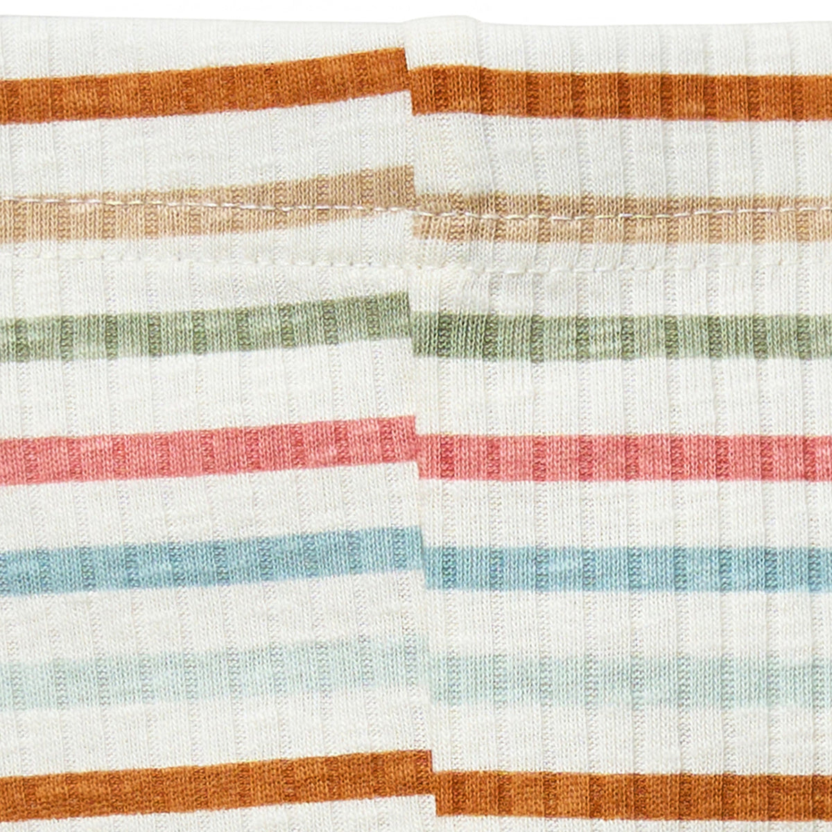 Baby Neutral Ivory Multi-Stripe Legging, view 2