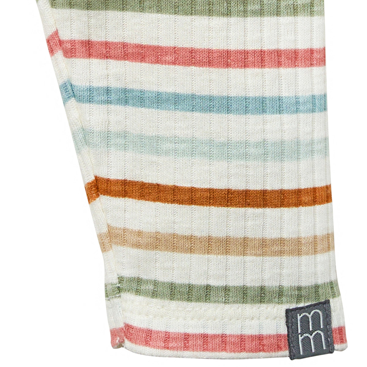 Baby Neutral Ivory Multi-Stripe Legging, view 4