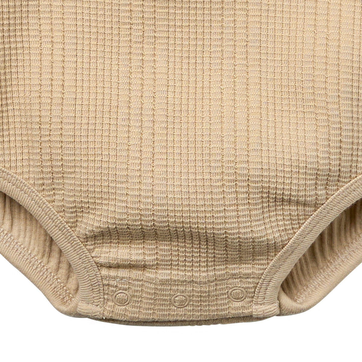 Baby Neutral Lt Tan Dumpling Romper, view 5