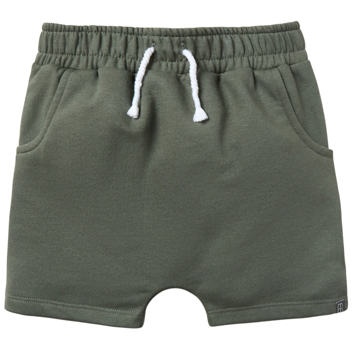 Infant & Toddler Boys Dark Green Harem Shorts