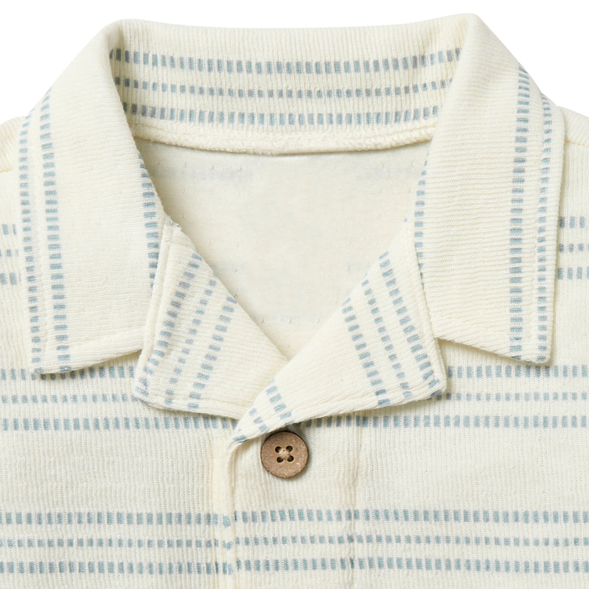 Infant & Toddler Boys Ivory Collar Top, view 4