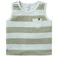 Infant & Toddler Boys Light Sky Stripe Tank Top