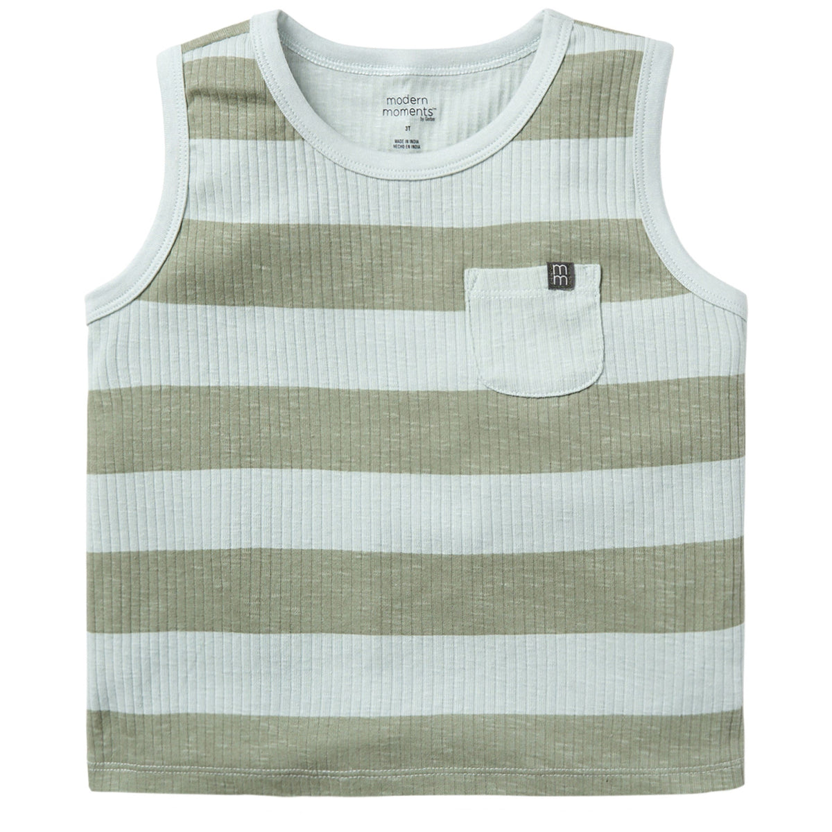 Infant & Toddler Boys Light Sky Stripe Tank Top
