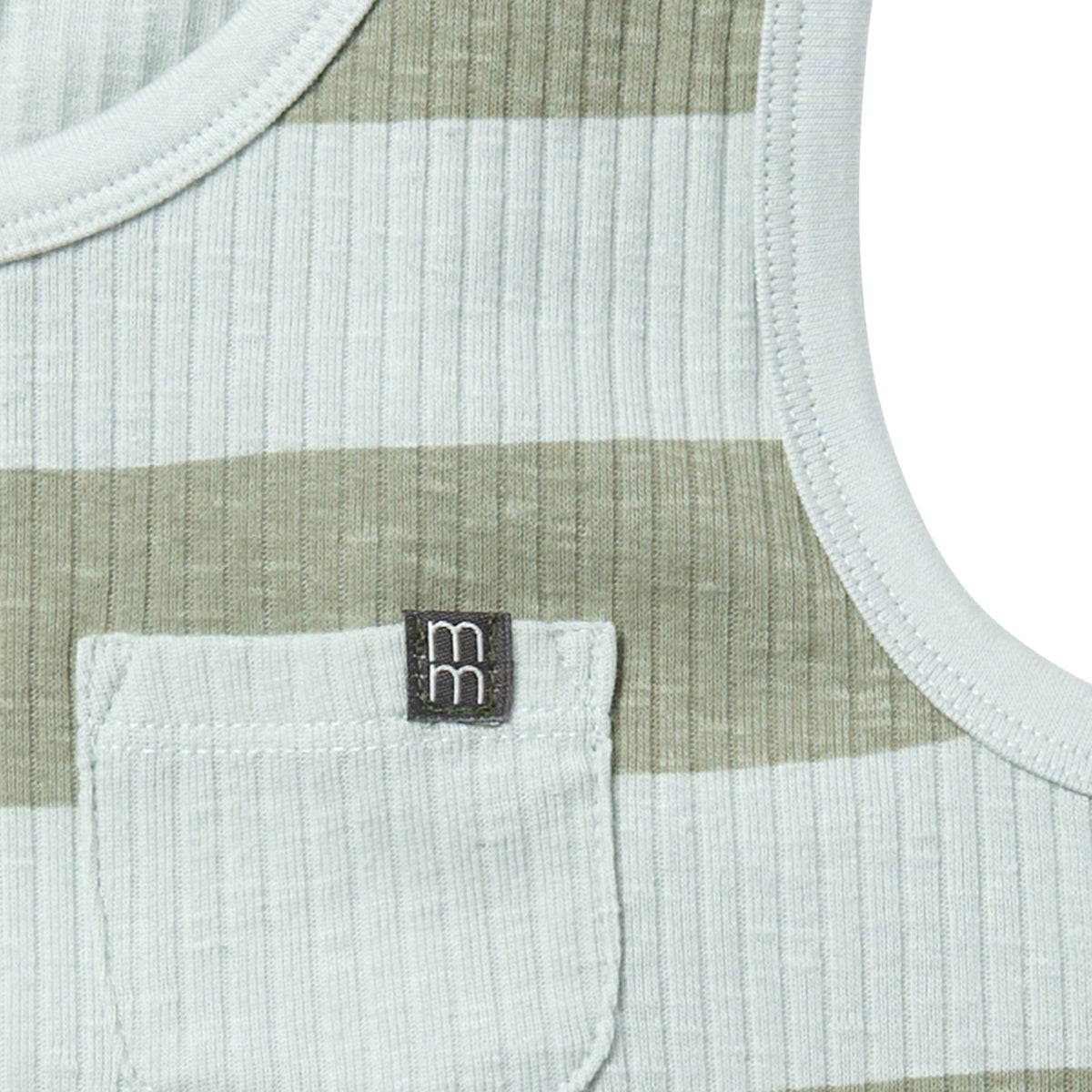 Infant & Toddler Boys Light Sky Stripe Tank Top, view 6