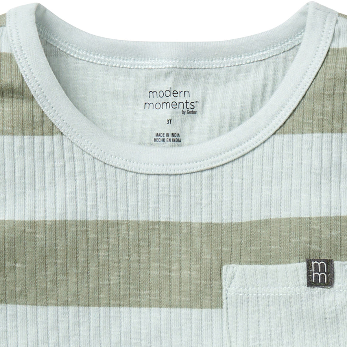 Infant & Toddler Boys Light Sky Stripe Tank Top, view 4