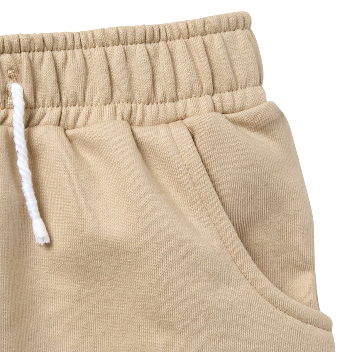 Infant & Toddler Boys Light Tan Harem Shorts, view 4