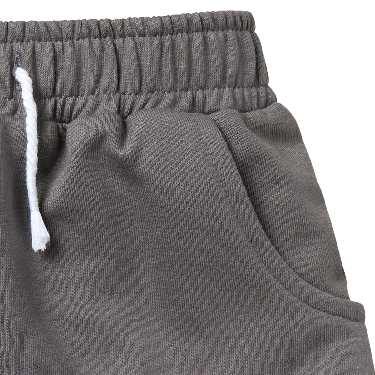 Infant & Toddler Boys Medium Grey Harem Shorts, view 5