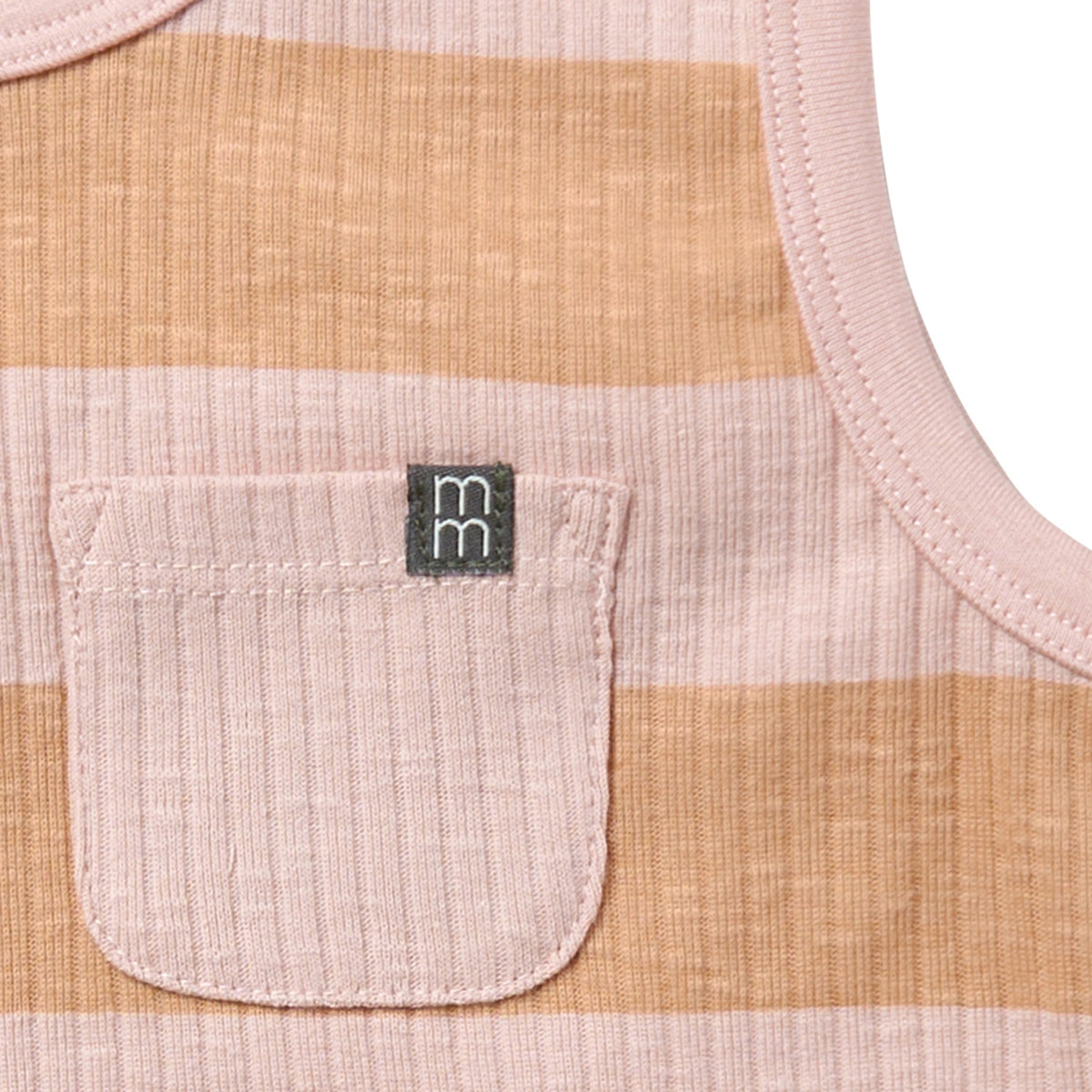 Infant & Toddler Boys Tan Stripe Tank Top, view 4