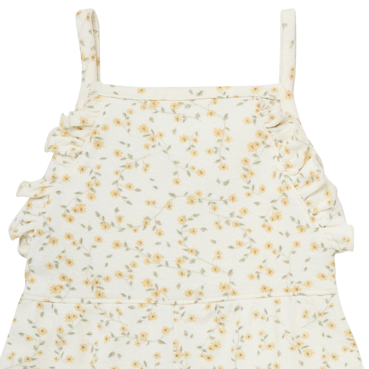 Infant & Toddler Girls Ivory Vines Ruffle Romper-Gerber Childrenswear Wholesale
