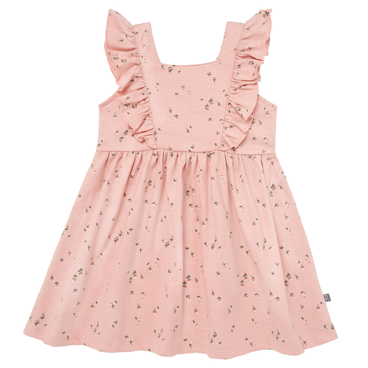 Infant & Toddler Girls Rose Tulips Bow Back Dress-Gerber Childrenswear Wholesale