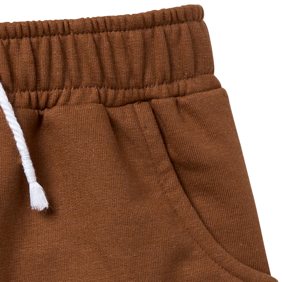 Baby Boys Medium Brown Harem Shorts, view 2