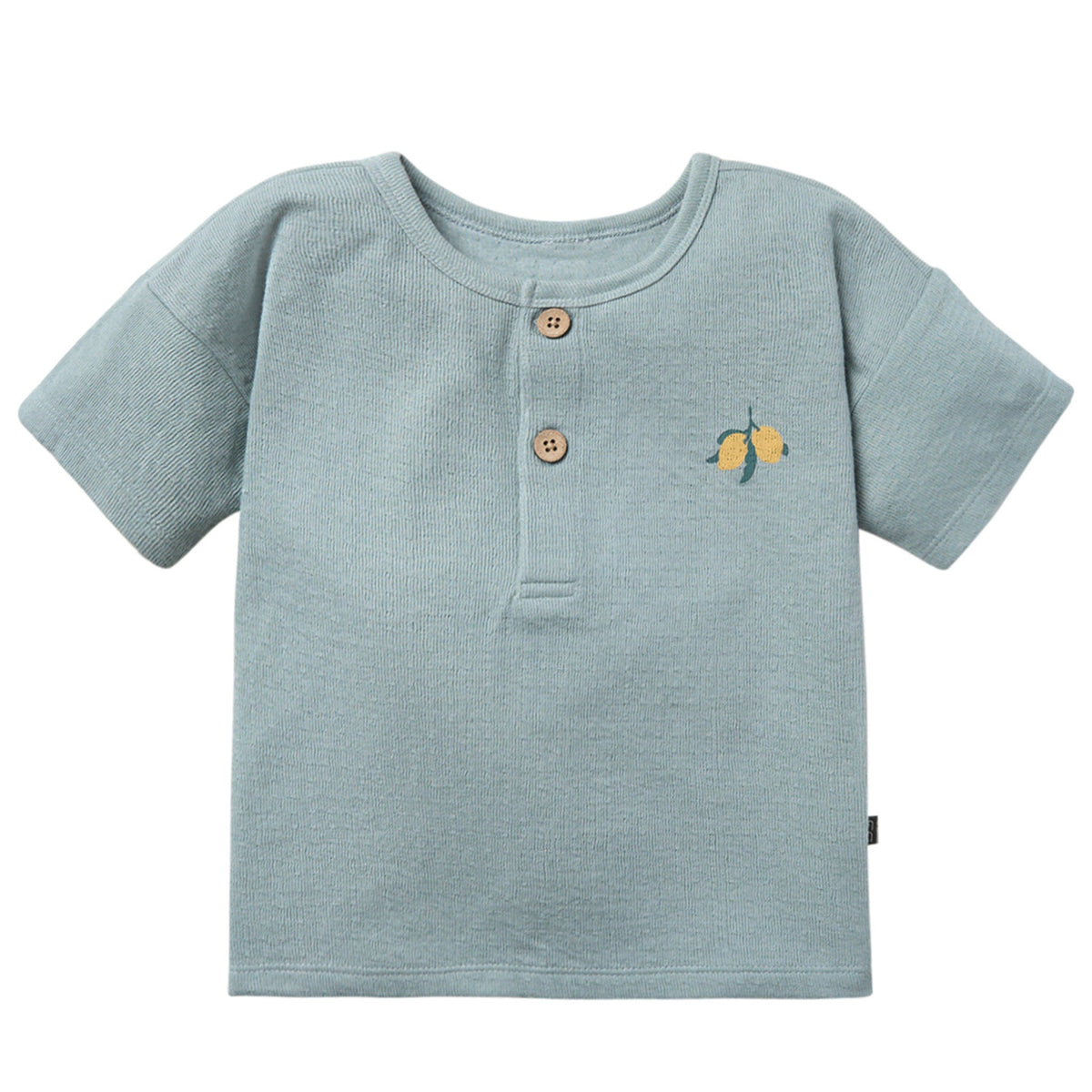 Baby Boys Medium Teal Henley Top