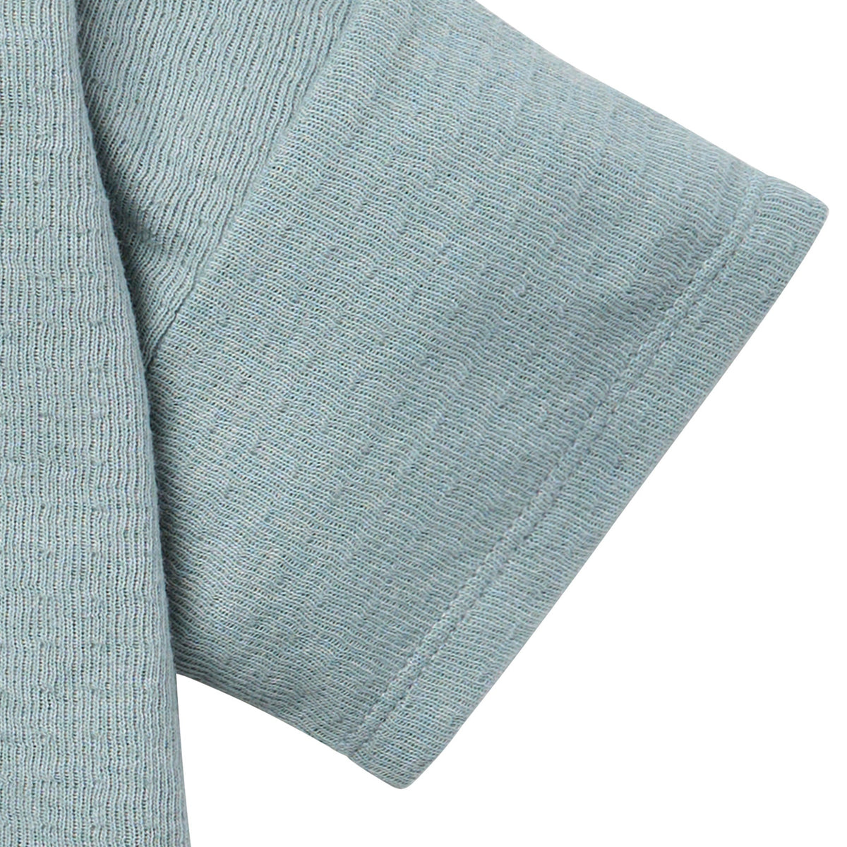 Baby Boys Medium Teal Henley Top, view 2