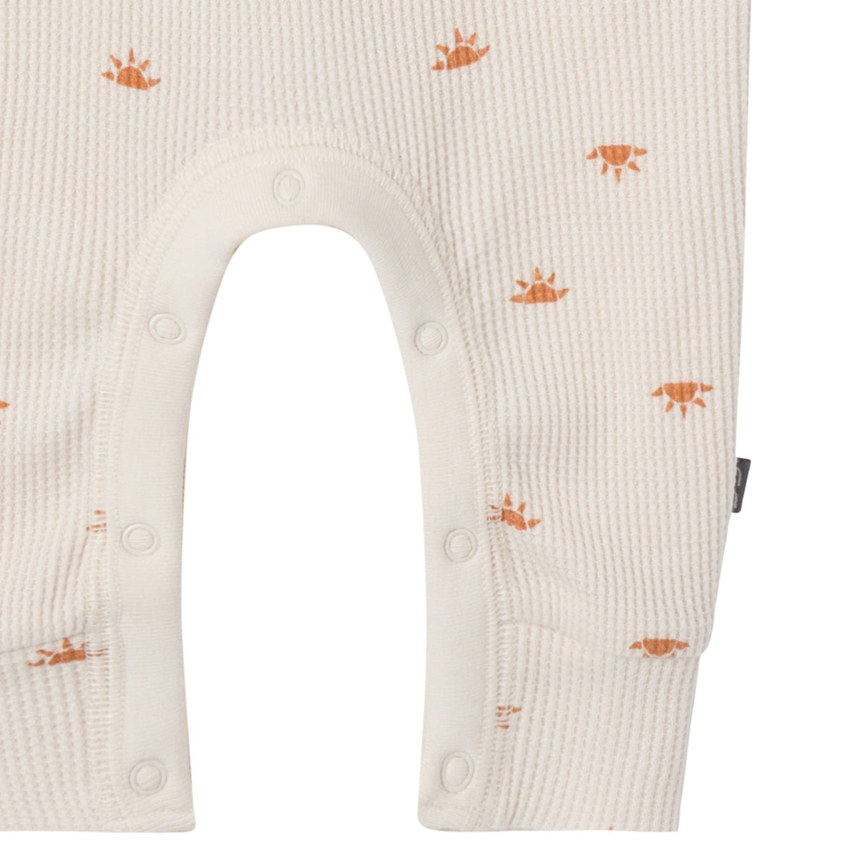 Baby Neutral Beige Suns Short Sleeve Long Leg Romper-Gerber Childrenswear Wholesale