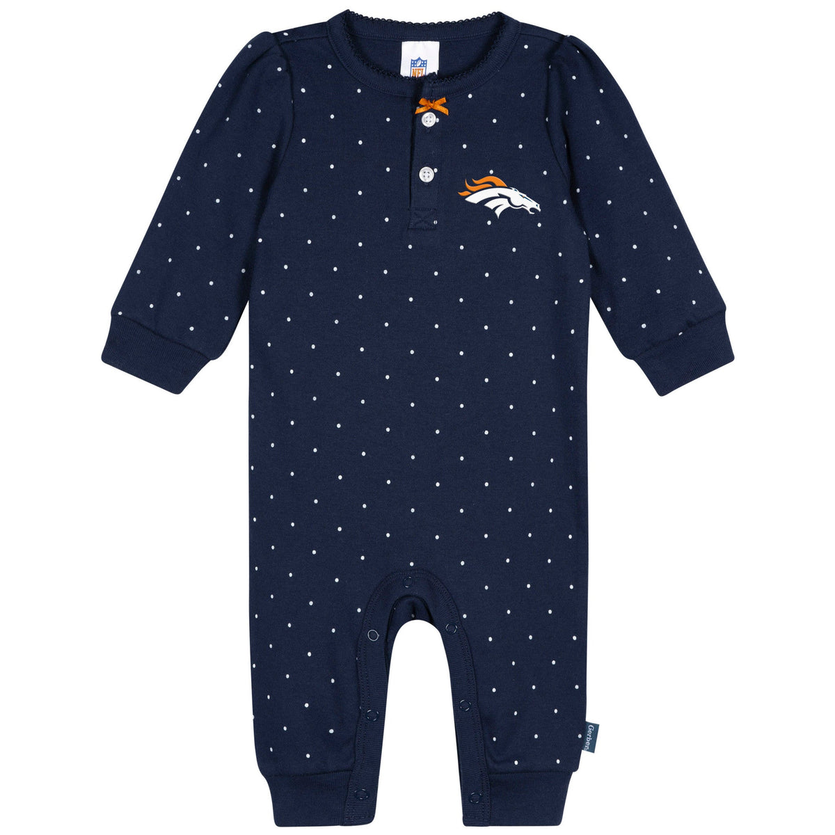 Baby Girls Denver Broncos Romper-Gerber Childrenswear Wholesale