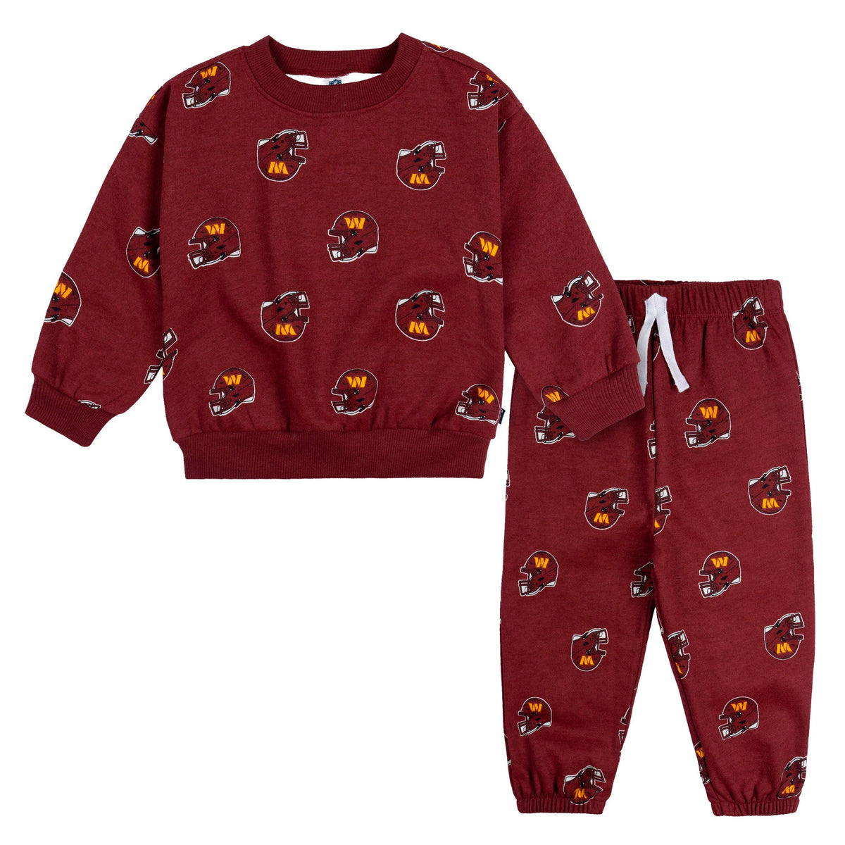 2-Piece Infant & Toddler Neutral Washington Commanders Sweatshirt & Pant Set-Gerber Childrenswear Wholesale