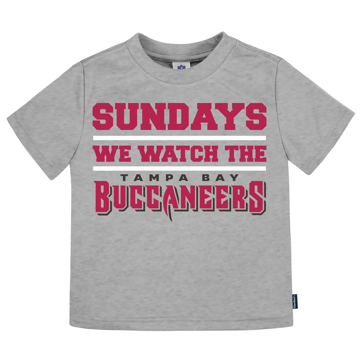 3-Pack Infant & Toddler Neutral Buccaneers T-Shirts-Gerber Childrenswear Wholesale
