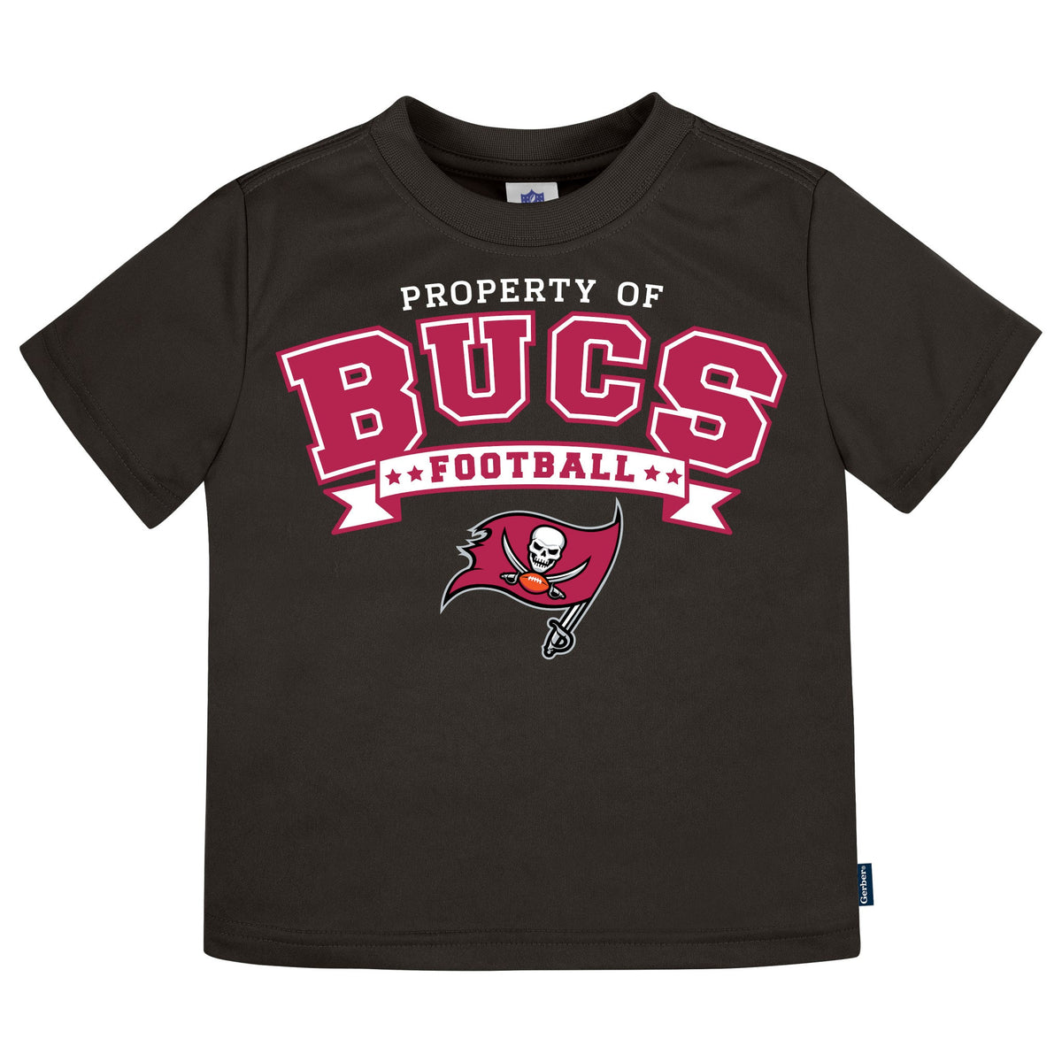 3-Pack Infant & Toddler Neutral Buccaneers T-Shirts-Gerber Childrenswear Wholesale