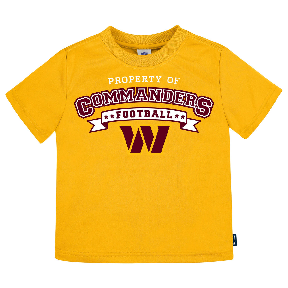 3-Pack Infant & Toddler Neutral Washington Commanders T-Shirts-Gerber Childrenswear Wholesale
