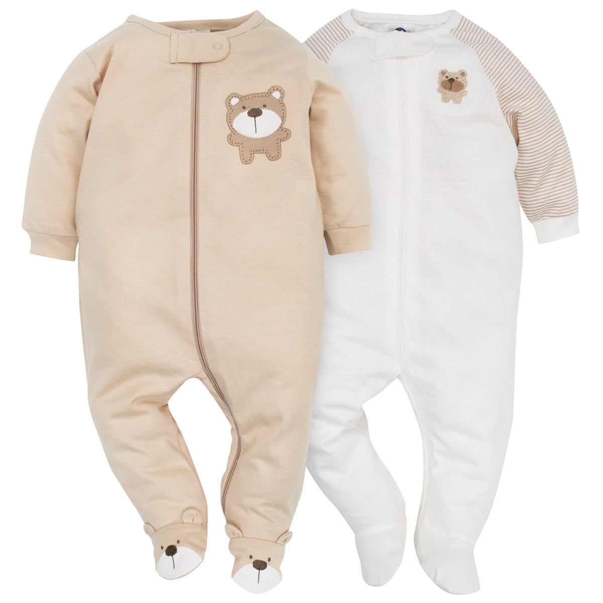 2-Pack Neutral Brown Bear Sleep N' Play