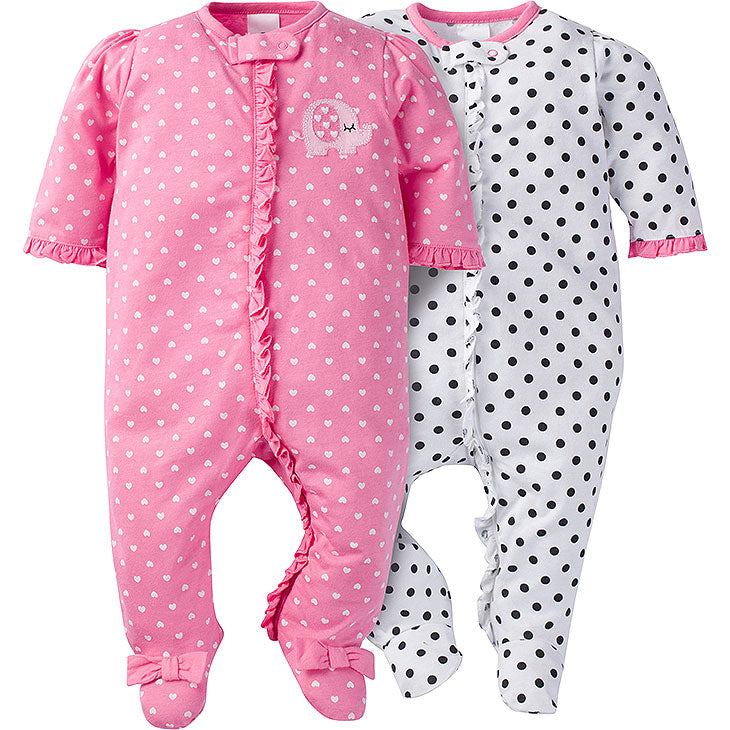 Gerber 2-pack Girls Sleep N' Play (Handle in Salsify is gerber-2pack-neutral-sleep-n-play-1007)