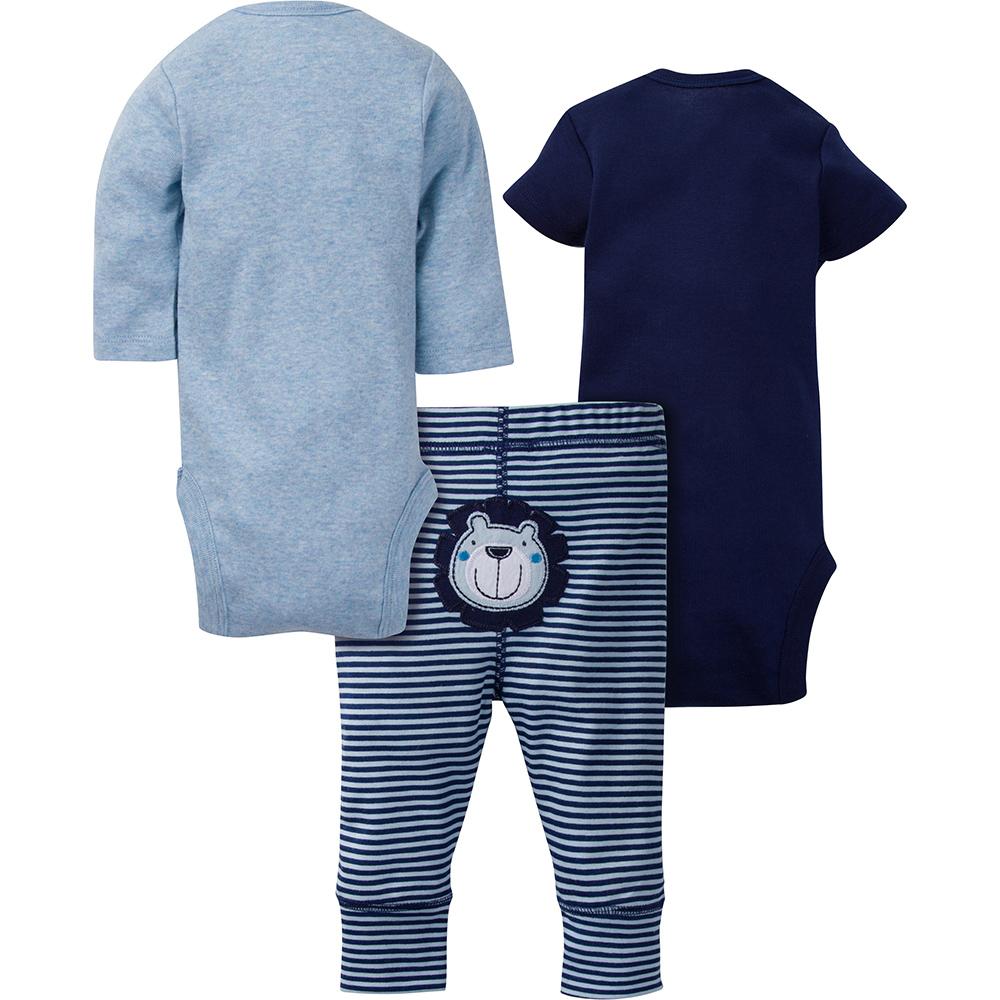 3-Piece Boys Navy Lion Take-Me-Home Set, view 2