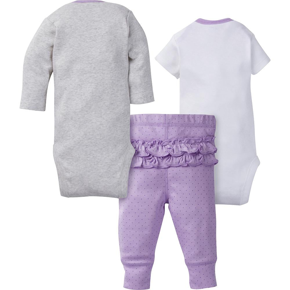 3-Piece Girls Purple Giraffe Take-Me-Home Set, view 2