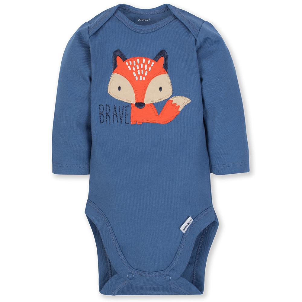 3-Piece Boys Fox Bodysuit & Pant Set, additional view 1