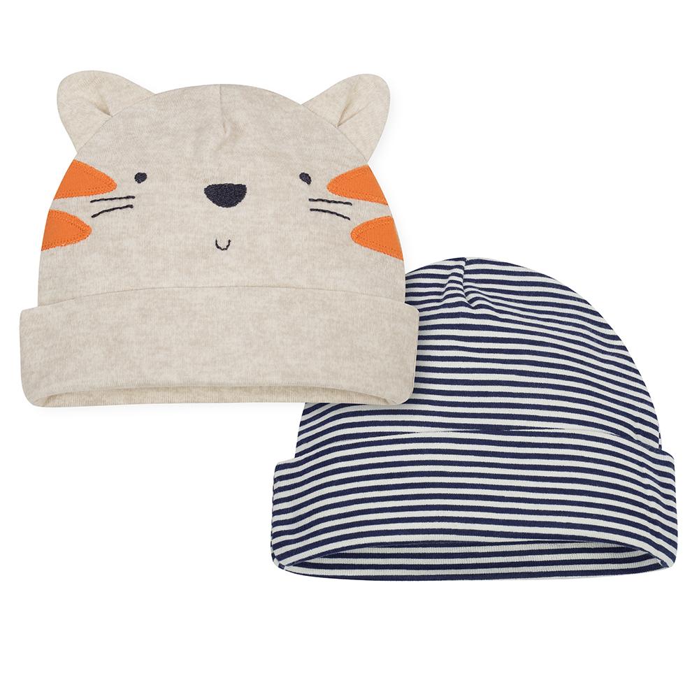 2-Pack Boys Tiger Caps